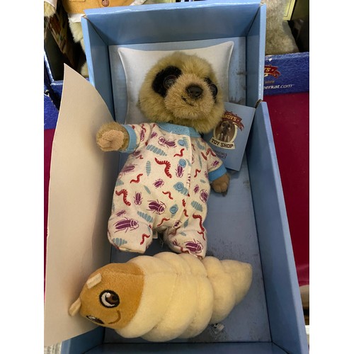 246 - 6 Boxed Meerkat toys.