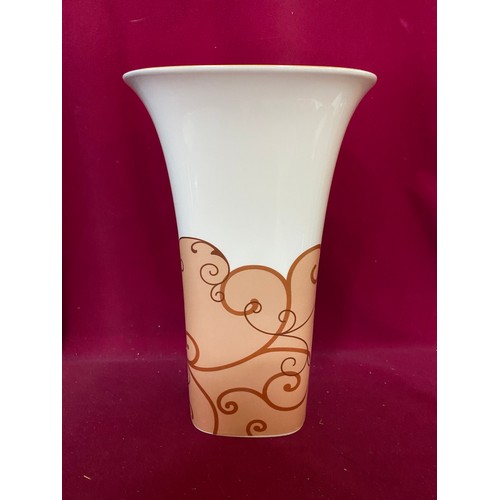 243 - Boxed Wedgwood Marrakech vase, Lily pattern.