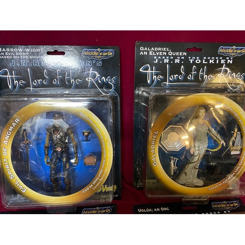 320 - 6 new sealed on card figures from J.R.R. Tolkien's Lord of the Rings, by Toy Vault 2000