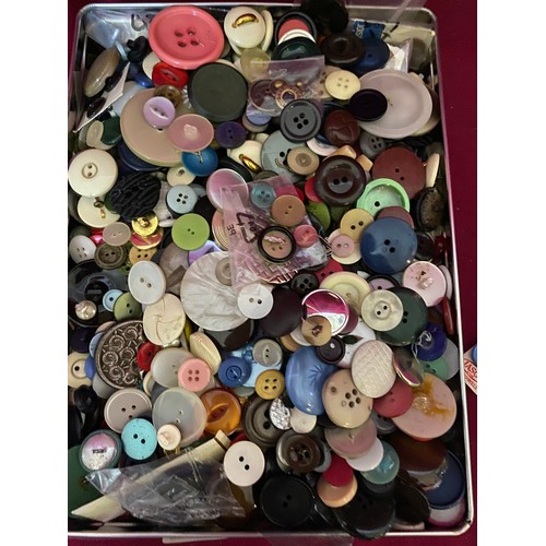 327 - Large selection of Vintage buttons from 1930's -1980's.