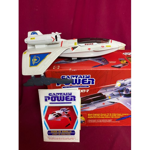 339 - Captain Power, Soldier of the Future, Power Jet XT-7 deluxe set. Boxed and made by Mattel in 1987. N... 