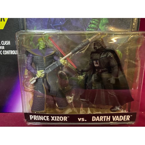 353 - Star Wars Shadow of the Empire, Prince Xizor vs Darth Vader made in 1996 by Kenner Hasbro Inc. Also ... 