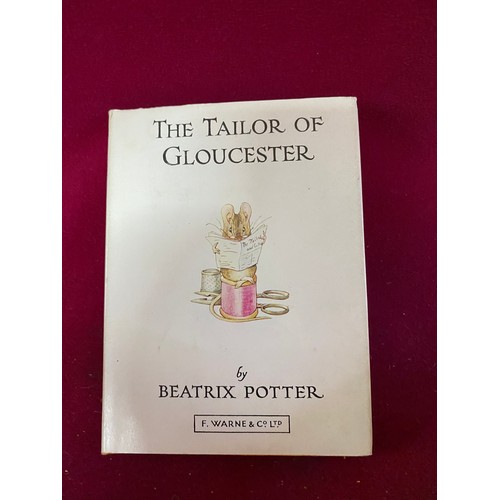 295 - 6 Beatrix Potter miniature books, Tailor of Gloucester Jemima Puddleduck moneybox and other Cown Sta... 