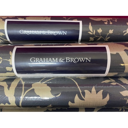 326 - 10 rolls of new sealed wallpaper, Botanics design by Kelly Hoppen, Graham & Brown. Same batch no for... 