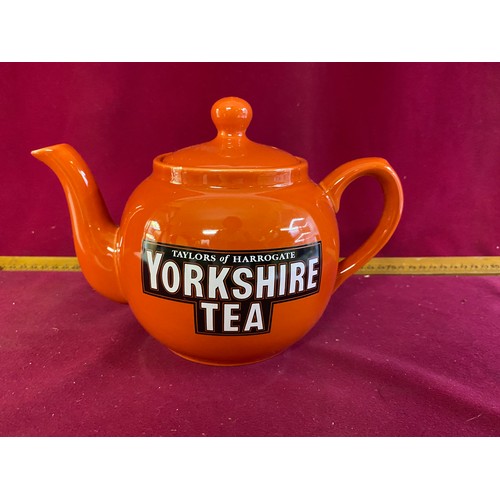 342 - Yorkshire Tea Teapot boxed in new condition from Taylors of Harrogate by London Pottery