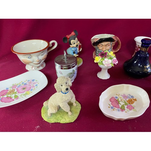 365 - Selection of collectable china including Nao, Derby, Poole and Doulton