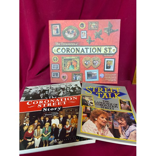 434 - Selection of 3 books about the TV drama Coronation St