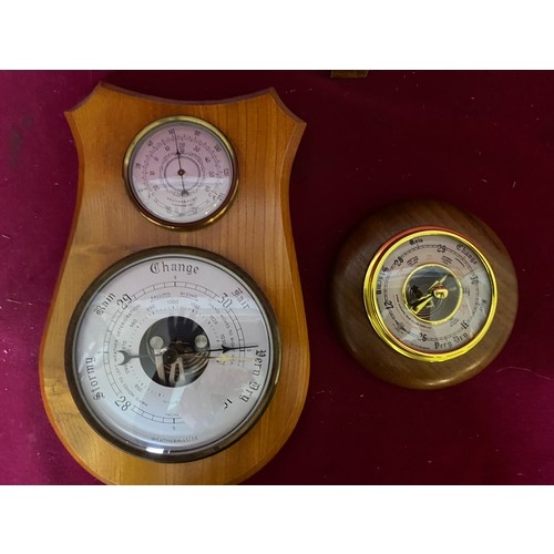 200 - 2 vintage weathermaster Barometers.