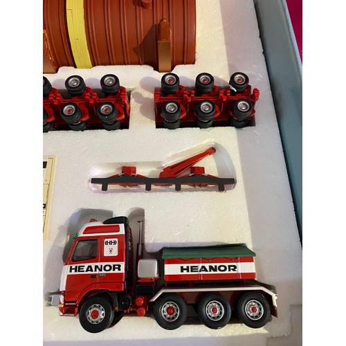 423 - Corgi Heavy Haulage CC12403 Volvo FH Axle Ballasted Tractor x 2, Nicolas Bogies and Fertiliser Dryer... 