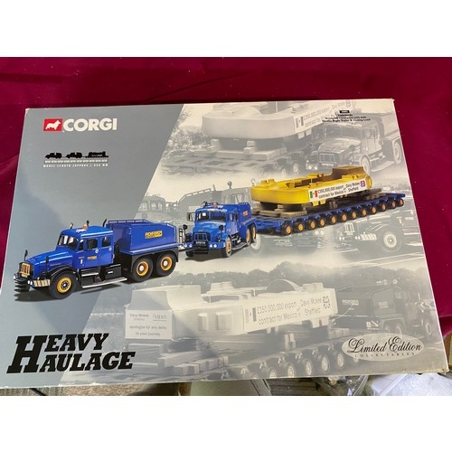 424 - Corgi Heavy Haulage 18002 Pickfords Contractor x 2 with Nicolas Bogie Trailer and Casting Load