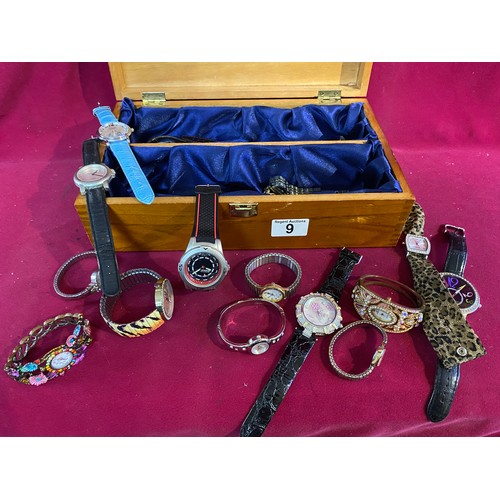 9 - Box of old watches