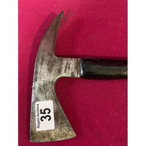 35 - Vintage Firemans axe.