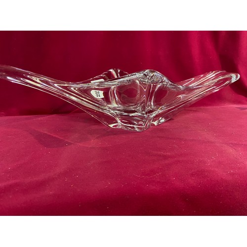 38 - Daum crystal glass centrepiece measuring 45 cms across.