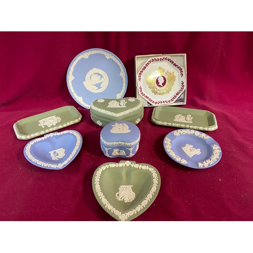 52 - Collection of Wedgwood including Blue and Green Jasperware.