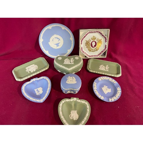 52 - Collection of Wedgwood including Blue and Green Jasperware.