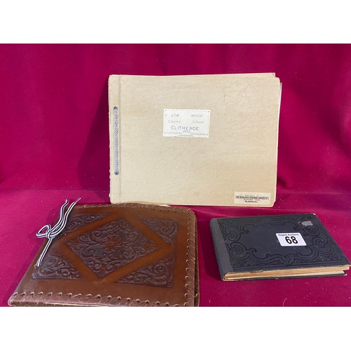 68 - 3 Vintage Photograph Albums.