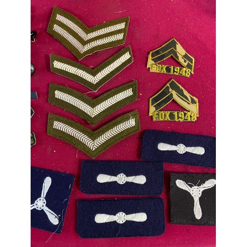 80 - Selection of Military Patches and Buttons