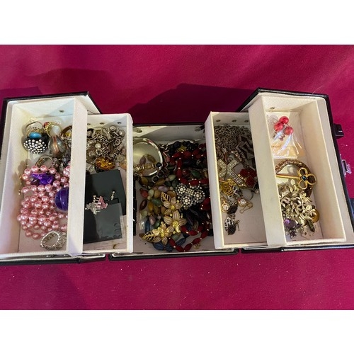 2 - Box of vintage costume jewellery