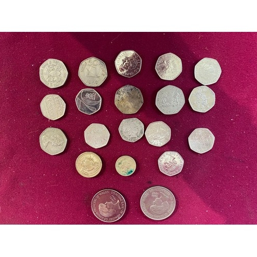 30 - Assortment of collectable 50p, £1, £2 and £5 coins.