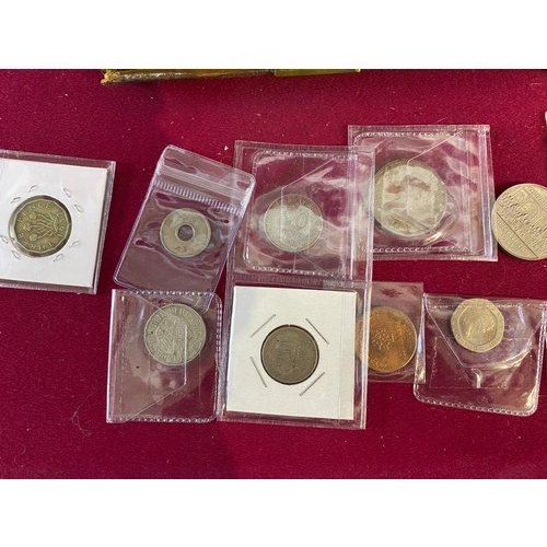 39 - 2 boxes of old coins.