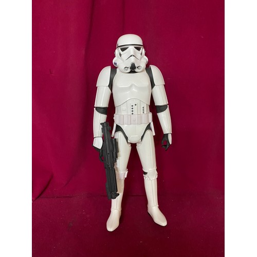 389 - Large Star Wars Figures, Darth Maul and Storm Trooper, standing 79cms and 45cms.