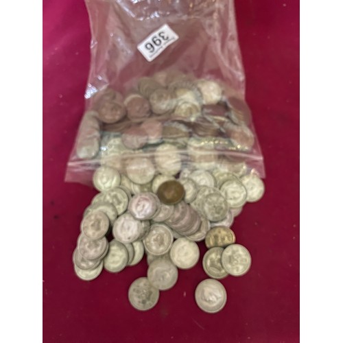 396 - Collection of one shilling coins