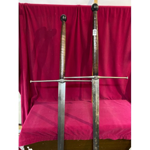 419 - Pair of large decorative display swords