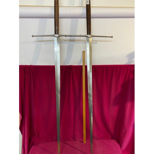 419 - Pair of large decorative display swords