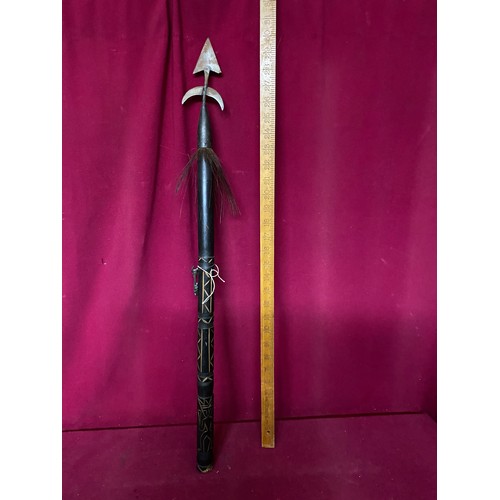 428 - Selection of 6 reproduction swords and 1 reproduction spear.