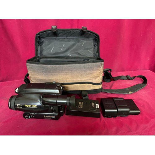 451 - Panasonic super VHS Palmcorder in carry case.