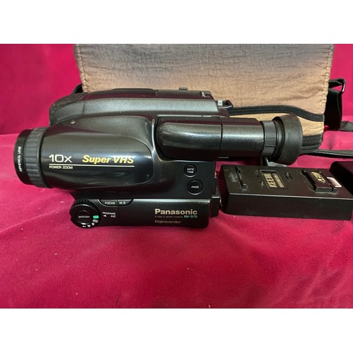 451 - Panasonic super VHS Palmcorder in carry case.