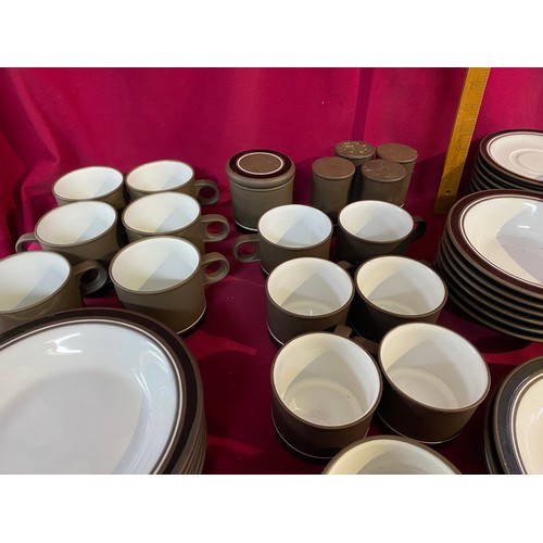 456 - Dinner service from Hornsea Pottery comprising of 14 dinner plates, 8 side plates, 6 cereal bowls, 6... 