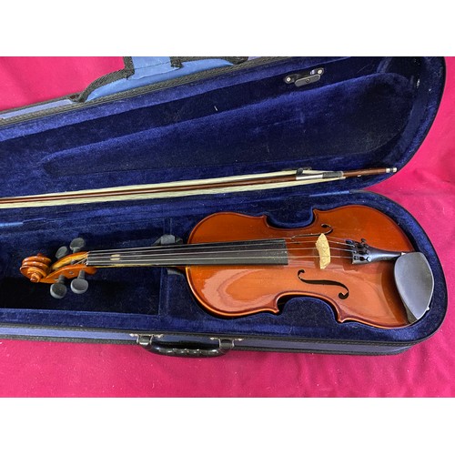 605 - Cathedral violin in case