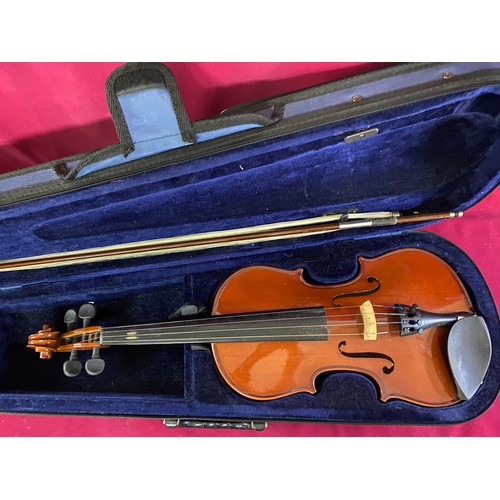 605 - Cathedral violin in case