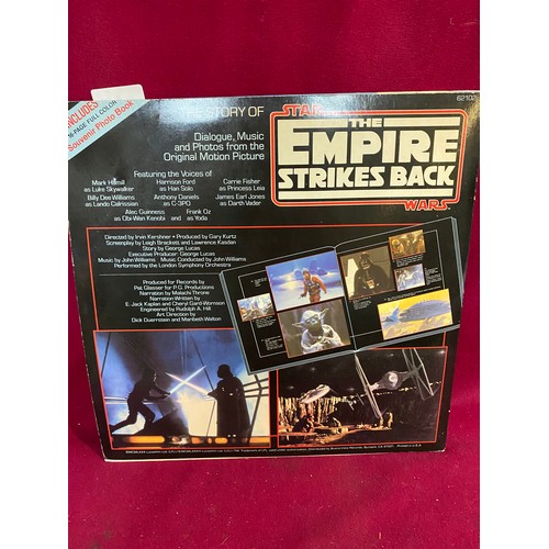 687 - Star Wars - The Story of The Empire Strikes Back Dialogue & Music OMPS LP complete with 16 page souv... 