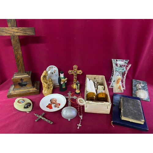 803 - Box full of religious items