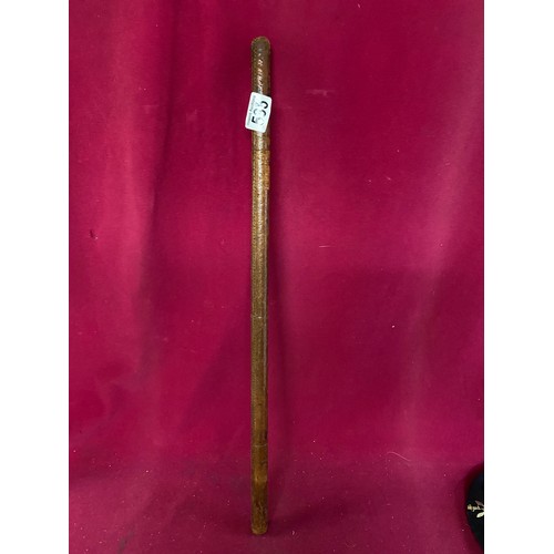 535 - Military cap and swagger stick