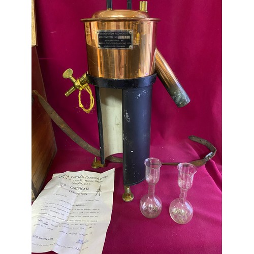 589 - Sir Boverton Redwoods Viscometer no 5256 manufactured by Baird & Tatlock of London.