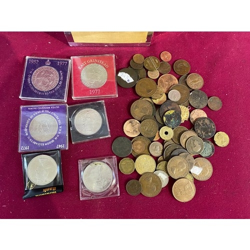 563 - Box of old coins