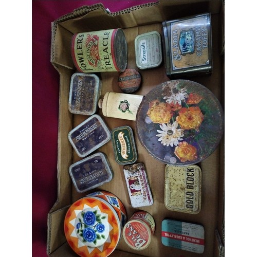 870 - Collection of 15 x vintage metal advertising tins