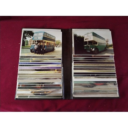 541 - 2 vintage photo albums of buses