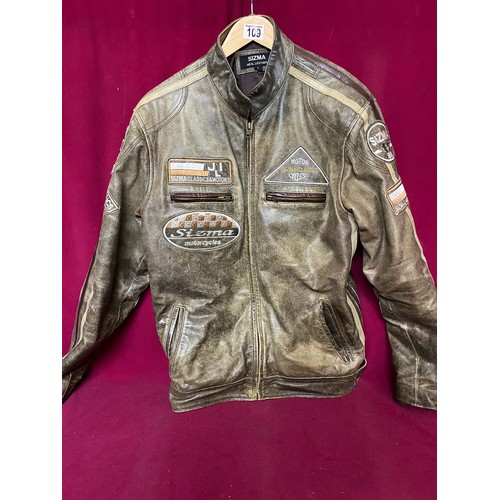 109 - Sizma biker jacket size large