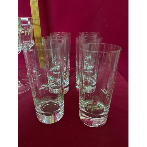 263 - Collection  of 'Eternal Beau' glasses, 6 x large wine, 6 x small wine, 6 x tumblers and 6 x spirit g... 