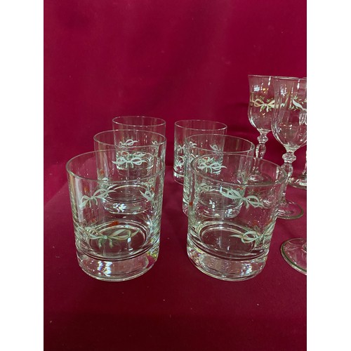 263 - Collection  of 'Eternal Beau' glasses, 6 x large wine, 6 x small wine, 6 x tumblers and 6 x spirit g... 