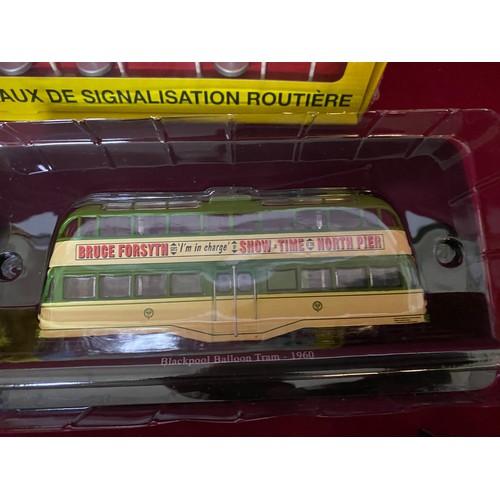 288 - Selection of model cars, buses and road signs.