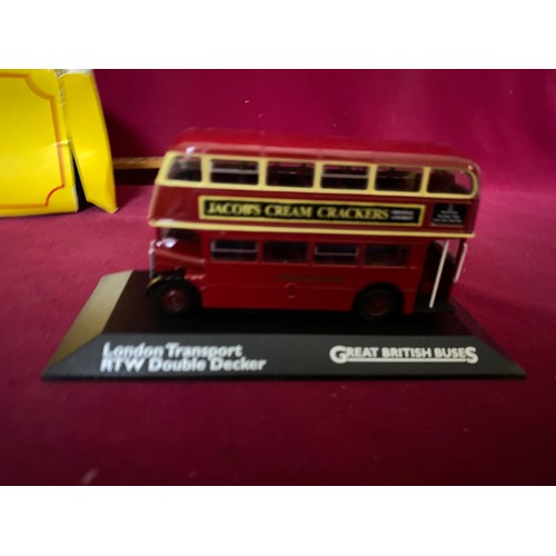 288 - Selection of model cars, buses and road signs.