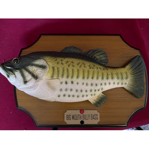 287 - Billy Bass singing fish plaque and Karma Chameleon telephone