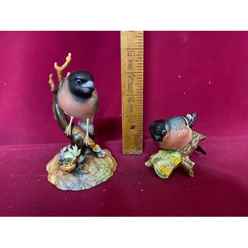 163 - Royal Crown Derby Bull-finch and Beswick Bull-finch.