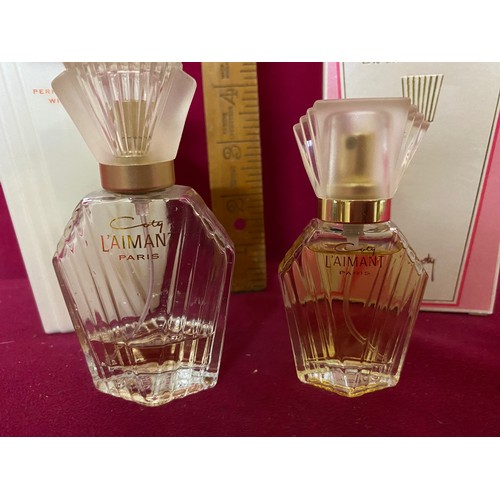 164 - Vintage L'Aimant by Cote Eau De Toilette, Parfum de Toilette and Talc.