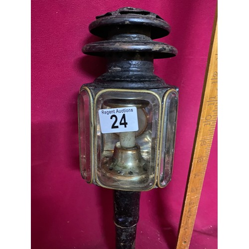 24 - Vintage carriage lamp.